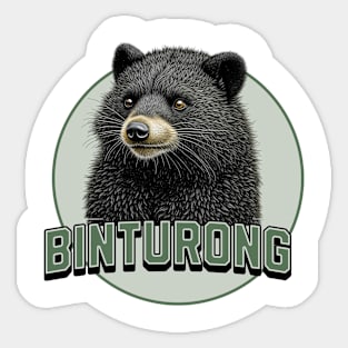 Binturong Portrait Sticker